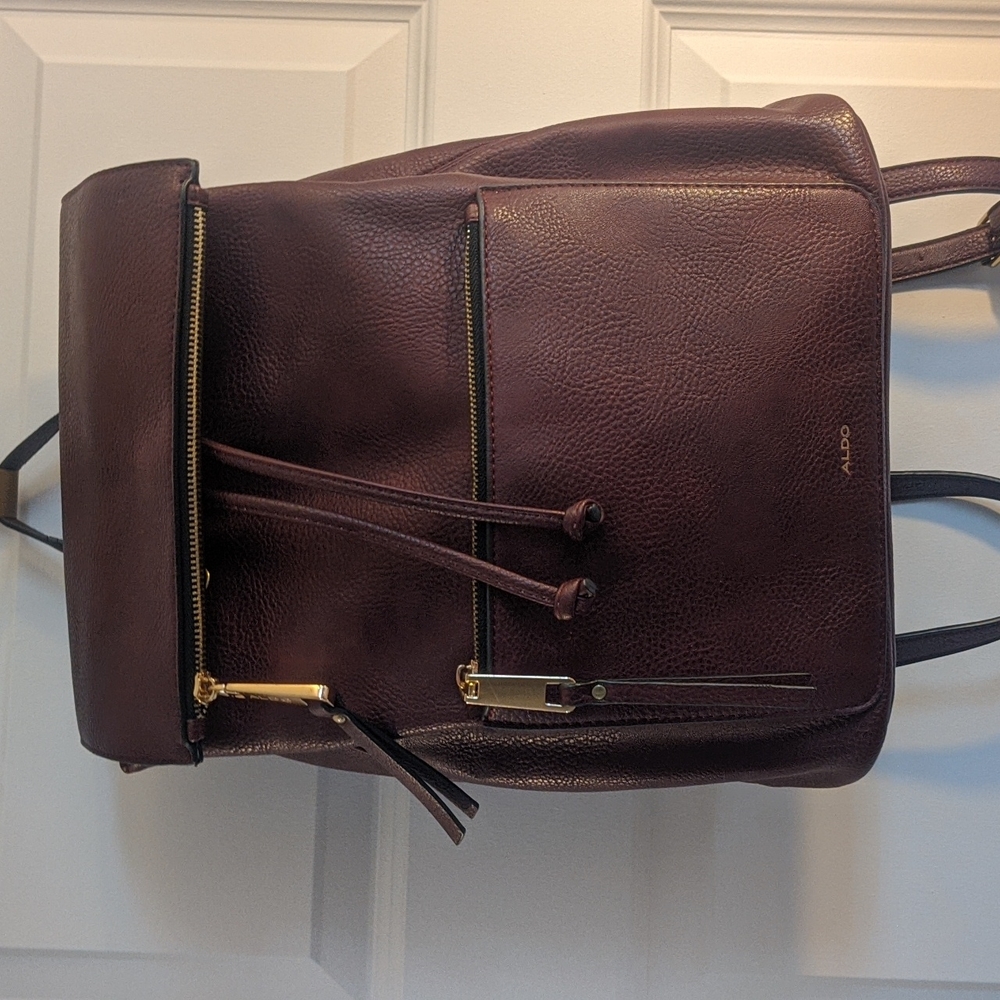 Aldo backpack burgundy